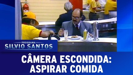 Câmera Escondida- Aspirar comida