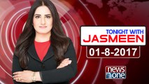 Tonight With Jasmeen | 01-08-2017 | Imran Khan | Ayesha gulalai | Shahid Khaqan Abbasi |