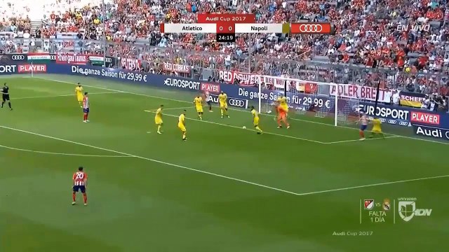 Atletico madrid vs Napoli 2-1 Audi cup All goals and extended highlights