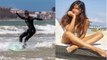 Katrina Kaif SURFING In Water At Morocco | First TIme Doing WATER SURFING By Katrina Kaif | Bollywood Grand