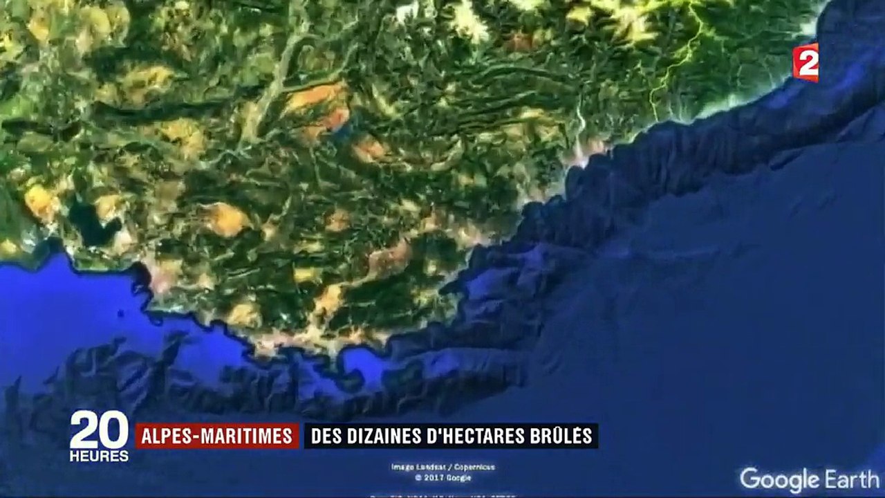 Alpes-Maritimes : des dizaines d'hectares brûlés