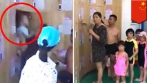 Parenting fail: Chinese couple puts crying baby inside locker so they go swimming
