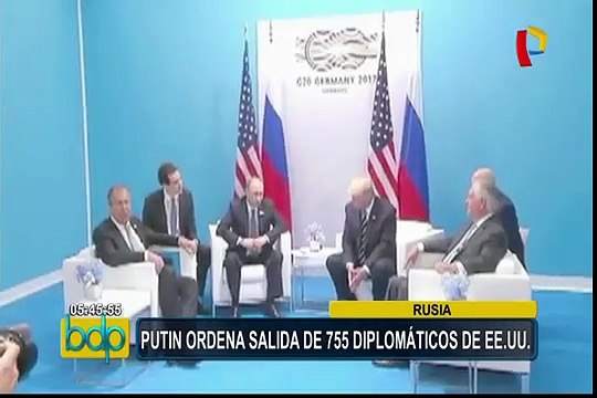 Putin anuncia expulsión de 755 diplomáticos estadounidenses