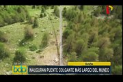 Suiza inaugura el puente colgante más largo del mundo