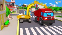 Colors Truck and The Excavator | Kids Cars Cartoons | Trucks for children | Construction Cartoon