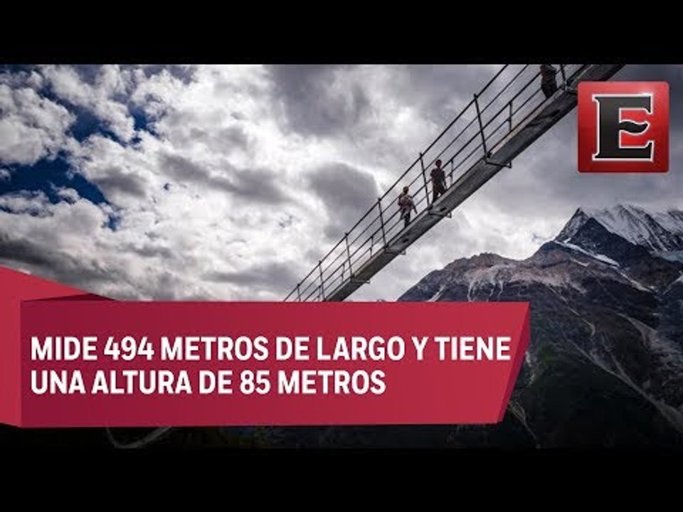 El puente colgante más largo del mundo está en Suiza