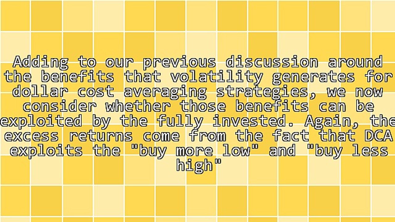 Dollar Cost Averaging for the Fully Invested