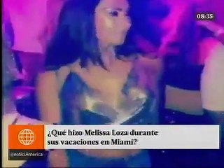 Melissa Loza dijo esto de su viaje a Miami con el ex de su hermana