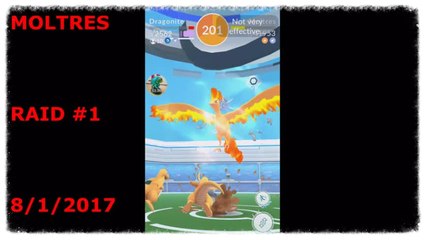 Pokemon GO ~ MOLTRES RAID BATTLE & CAPTURE ATTEMPT #1