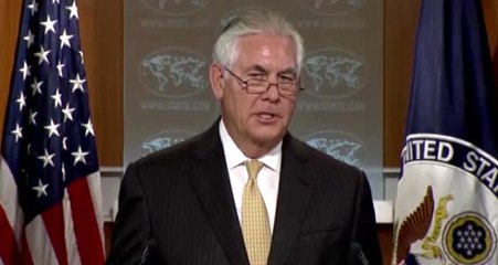ABD Dışişleri Bakanı Tillerson: Türkiye'nin Suriye Konusunda Oynayacağı Büyük Bir Rol Var