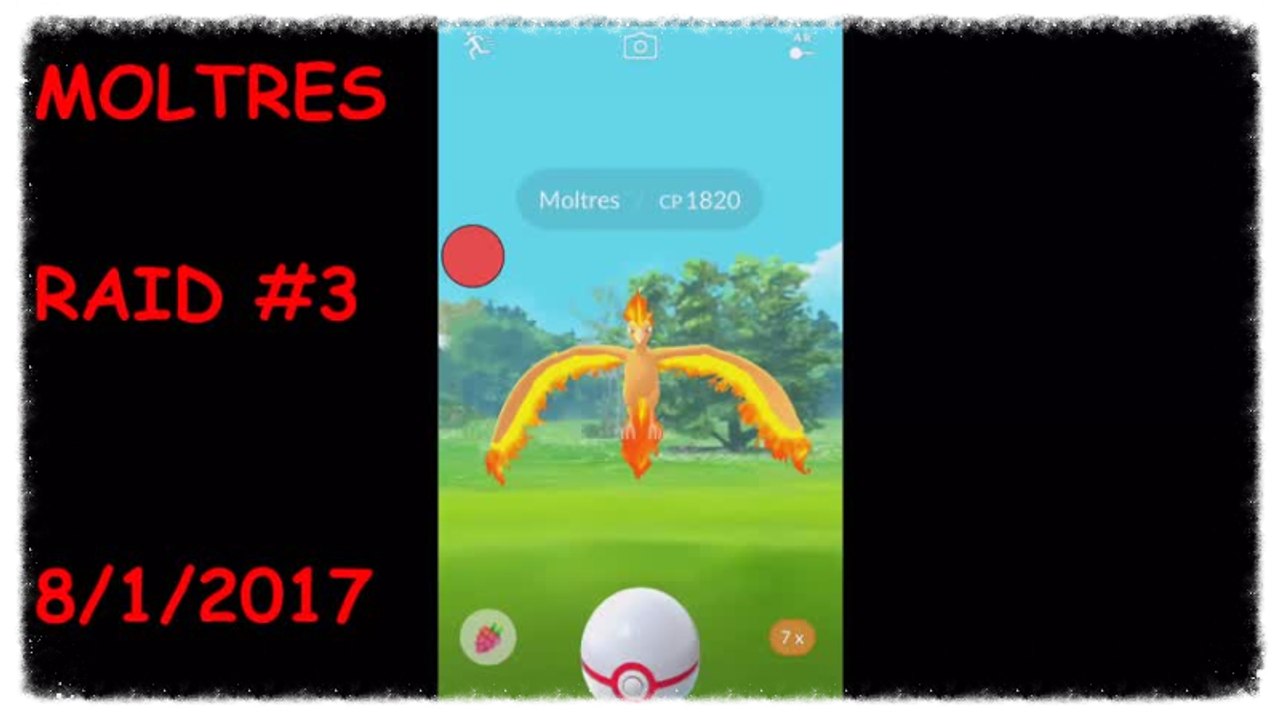 Pokemon Go ~ MOLTRES CAPTURE ATTEMPT #3