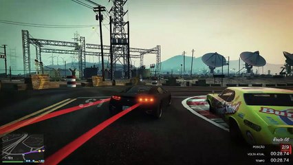 GTA V Missão Stock Car Stallion Burger Shot com Franklin