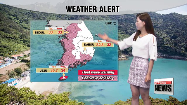 Heat wave along with passing showers