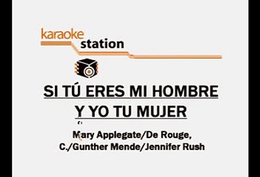 La India - Si tú eres mi hombre y yo tu mujer (Karaoke)