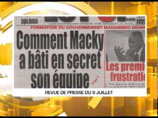 REVUE DE PRESSE(FRANÇAIS) DU 8 JUILLET 2014