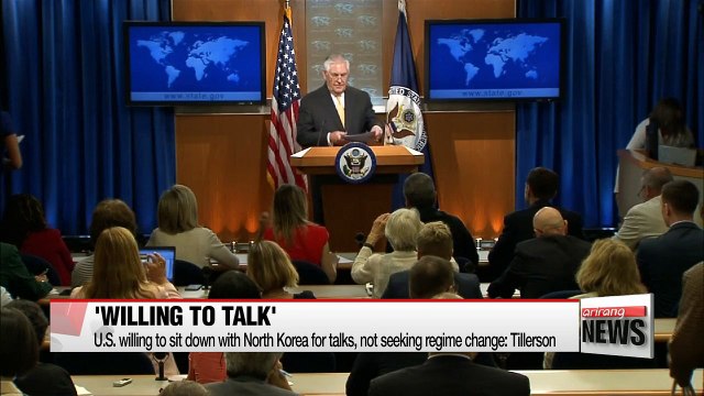 U.S. willing to sit down with North Korea for talks, not seeking regime change: Tillerson