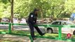 Cop Falls Right on His Junk Prank! - Just For Laughs Gags