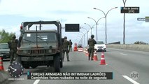 Caminhões são roubados no Rio de Janeiro, mesmo com a presença das Forças Armadas no RJ
