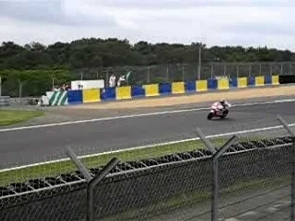 moto gp le mans 2007 essais virage du musée