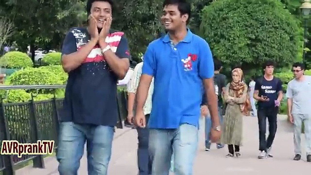 Pressing BOOBS prank