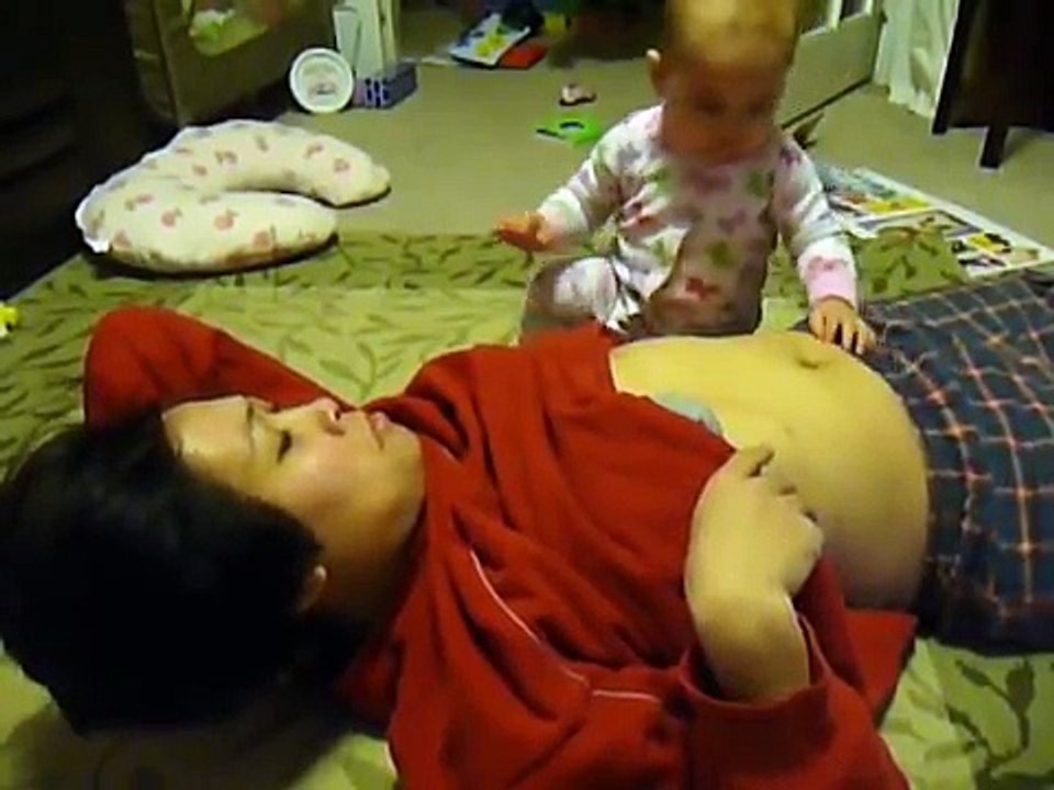 Blowing on Mom's Belly