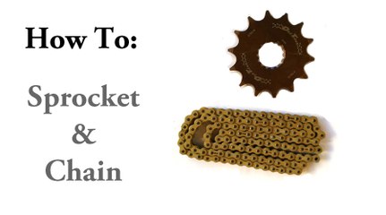 Front Sprocket and Install Chain - Dirtbike