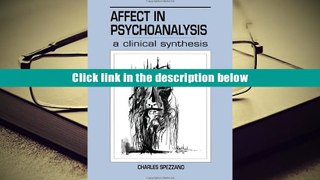 BEST PDF  Affect in Psychoanalysis: A Clinical Synthesis (Relational Perspectives Book Series)