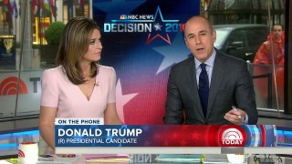 Interview: Donald Trump Interviewed by Lauer and Guthrie on NBC's The Today Show - May 4, 2016