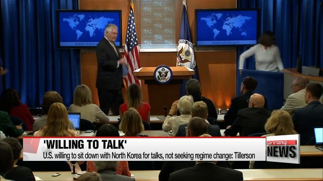 U.S. willing to sit down with North Korea for talks, not seeking regime change: Tillerson