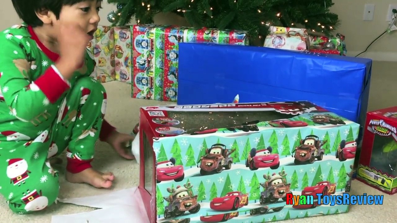 Christmas Morning 2015 Opening Presents Surprise Toys Ryan ToysReview