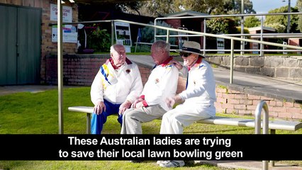 Aussie lawn bowlers channel Beyonce to save green