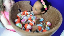 BASHING Giant Chocolate Kinder Surprise Egg Star Wars Palace Pets TMNT Toy Opening