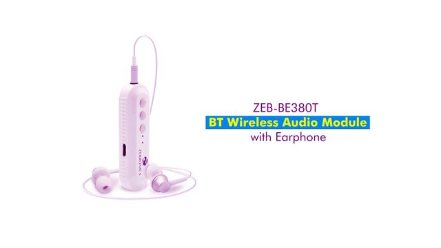 ZEB-BE380T BT Module with Metallic Earphones
