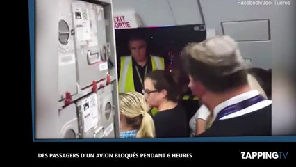 下载视频: Canada : Les passagers d’un vol bloqués pendant six heures sur le tarmac d’un aéroport, la police intervient (vidéo)