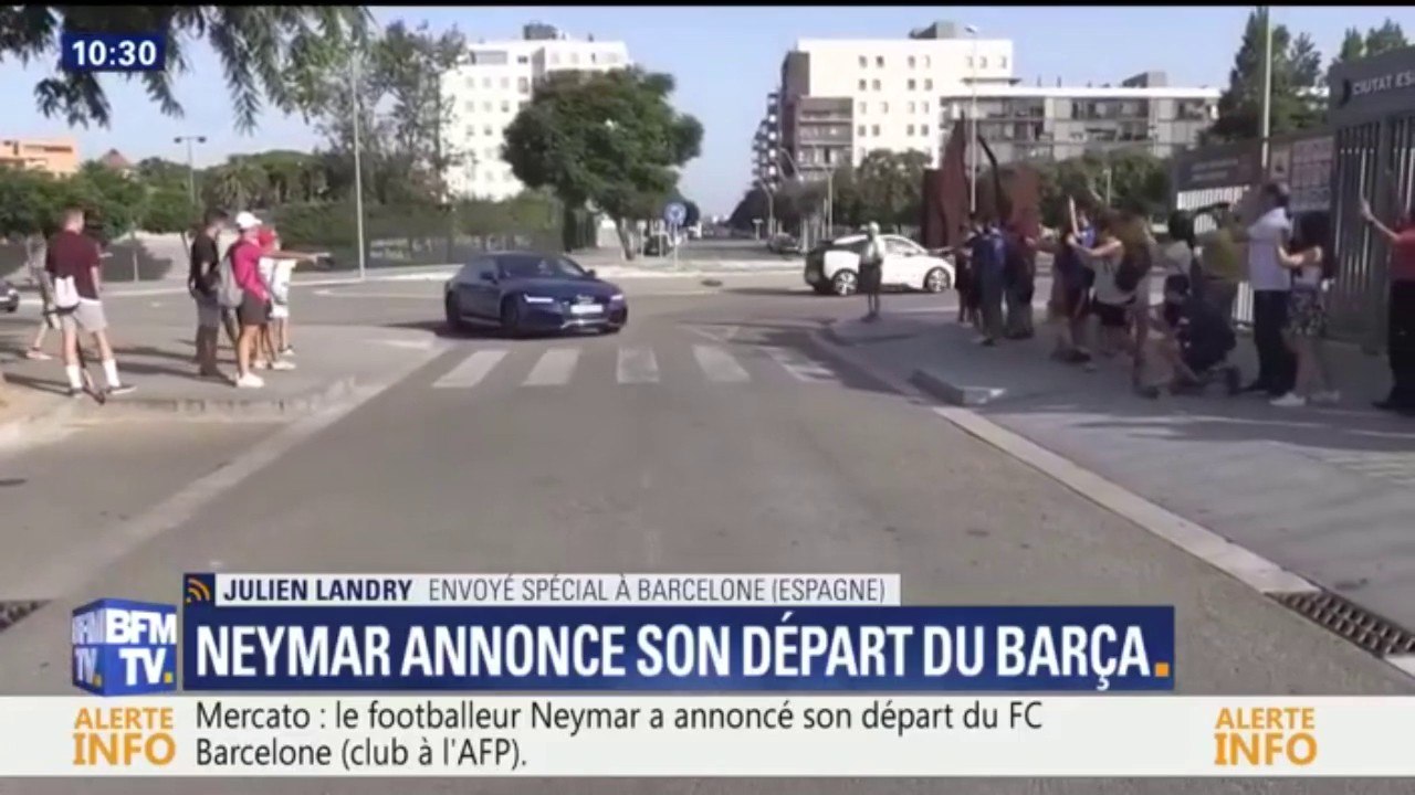 Neymar a annoncé son départ du FC Barcelone à ses coéquipiers