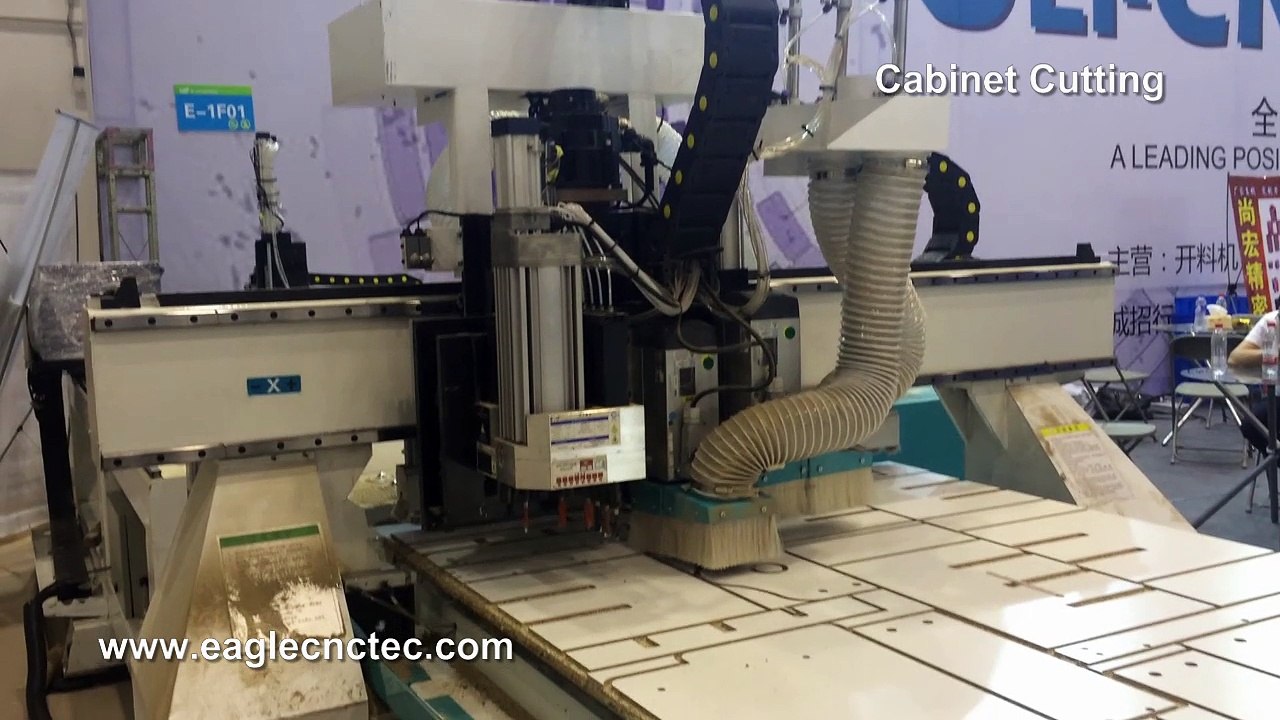 pneumatic tool changer nesting cnc router cutting cabinet with software