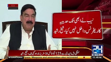 نیب نے ابھی تک حدیبیہ کا ریفرنس داخل نہیں کیا، شیخ رشید