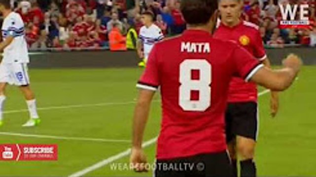 Juan Mata Goal - Manchester United vs Sampdoria 2-1 (2017) HD