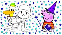 Peppa Pig Pocoyo Coloring Pages and Nursery Rhymes for kids