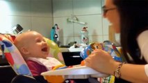 Best baby laughing hysterically compilation video - try not to laugh baby funny video