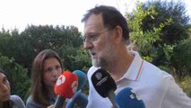 Rajoy dice en Galicia que no descarta reunión de Consejo de Ministros el 16 de agosto por Cataluña