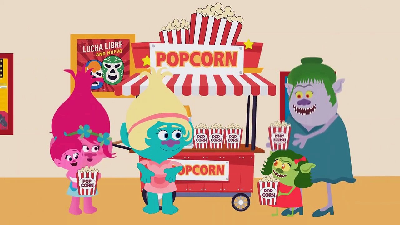 Trolls & Bergen Family Get Stuck in Elevator at Cinema Baby Troll Crying Finger Family