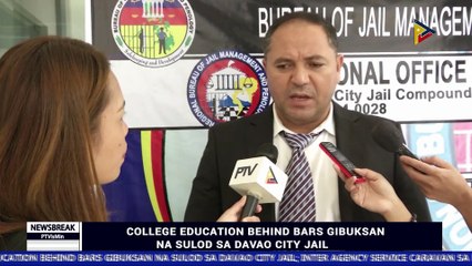 ATANGI ANG NEWS BREAK SA PTV DAVAO KARONG HAPON | College Education Behind Bars, gibuksan na sulod sa Davao City Jail