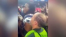 Patriots Players Celebrate With Lombardi Trophy After Super Bowl LI Win