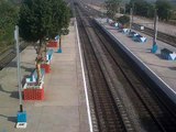 3161 Up Kolkata -Balurghat Tebhaga Express cruising through Talit Station with a WDM-3A honking.3gp