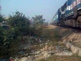 2554 Down Vaishali Express departing Gorakhpur behind a WDP-4.3gp