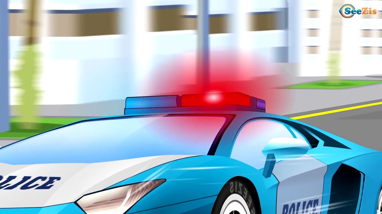 Voitures. LA COURSE. Dessin animé. Véhicules d'assistance. Vidéo éducative pour enfants