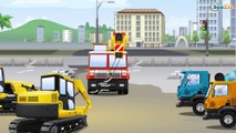 The Yellow Bulldozer and The Crane + 1 Hour Kids Video | Construction Trucks & Vehicles Cartoons