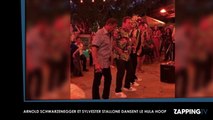 Arnold Schwarzenegger et Sylvester Stallone dansent le hula hoop (Vidéo)
