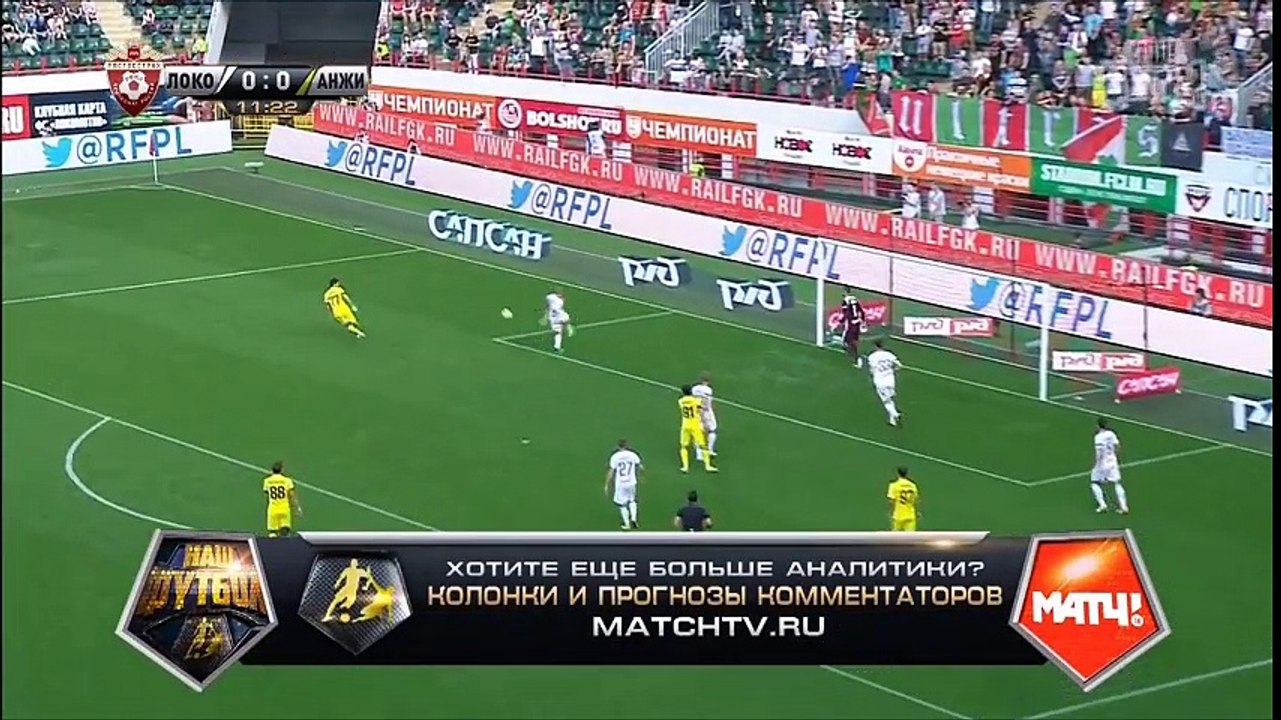 Lokomotiv Moscú 	 1 - 0 	Anzhi Makhachkala